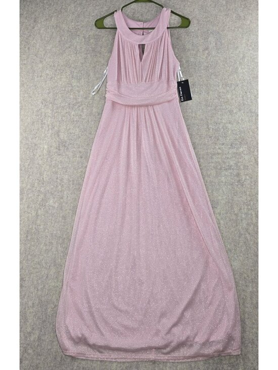 En Focus Studio Dresses & Skirts - En Focus Studio Women Evening Gown Rose Pink Sleeveless Glitter Detail Polyester